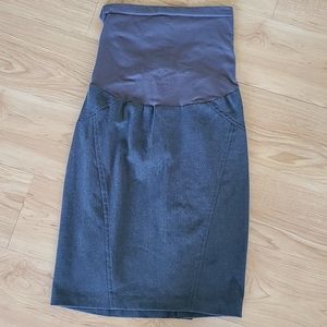 Motherhood Maternity - grey pencil skirt